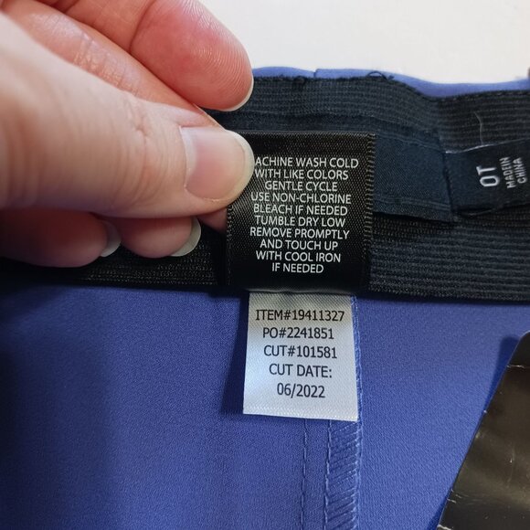 Torrid Wide Leg Studio Refined Crepe High Rise Pant Pull On 12 TALL Periwinkle - Picture 9 of 15